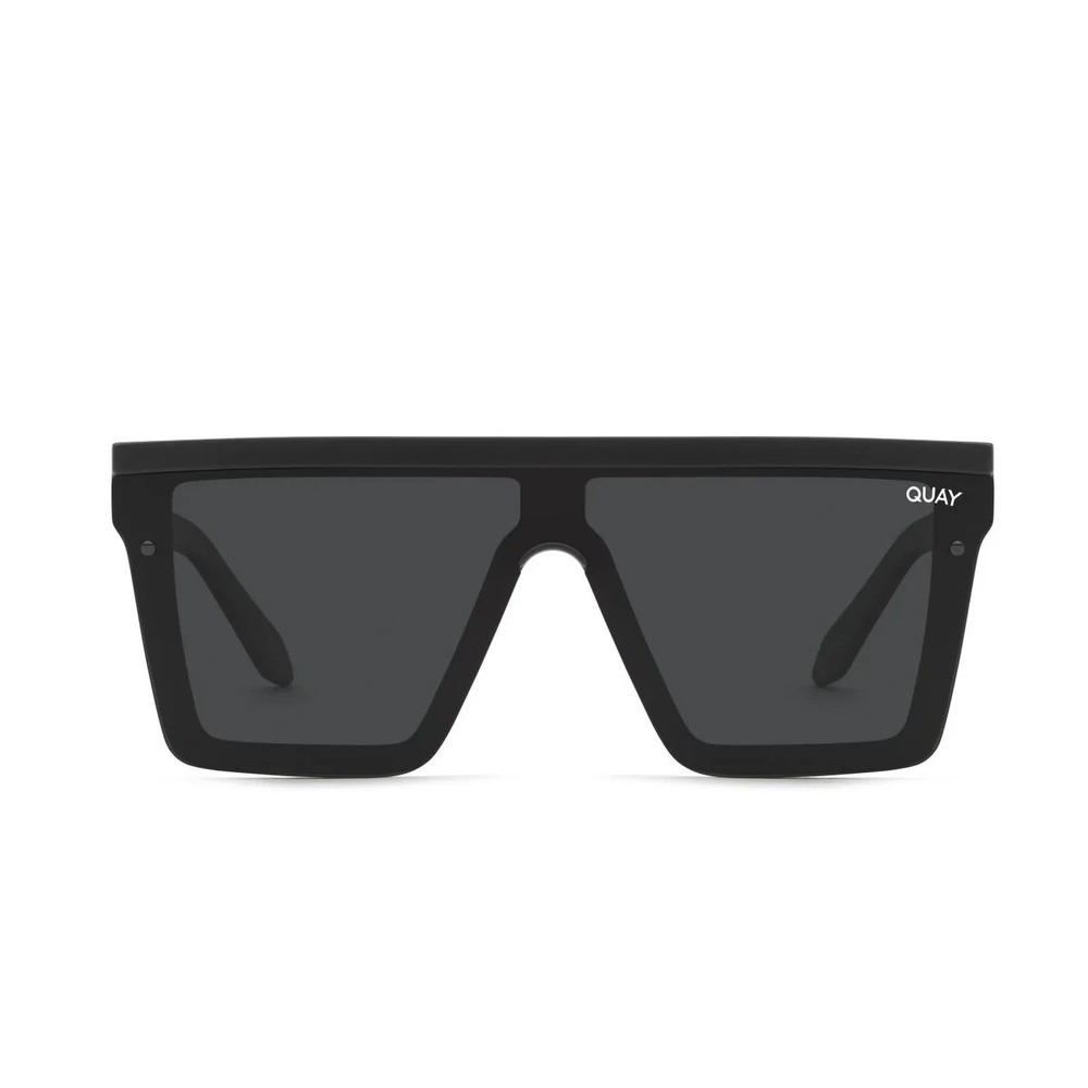 Quay Hindsight Shield Sunglasses Black Smoke Rimless 51mm Unisex
